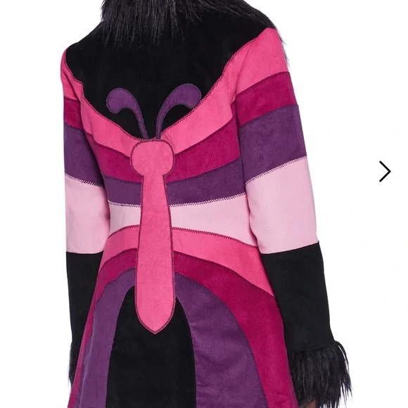 Colorful Women's Jacket with Butterfly Design - Picture 6 of 7